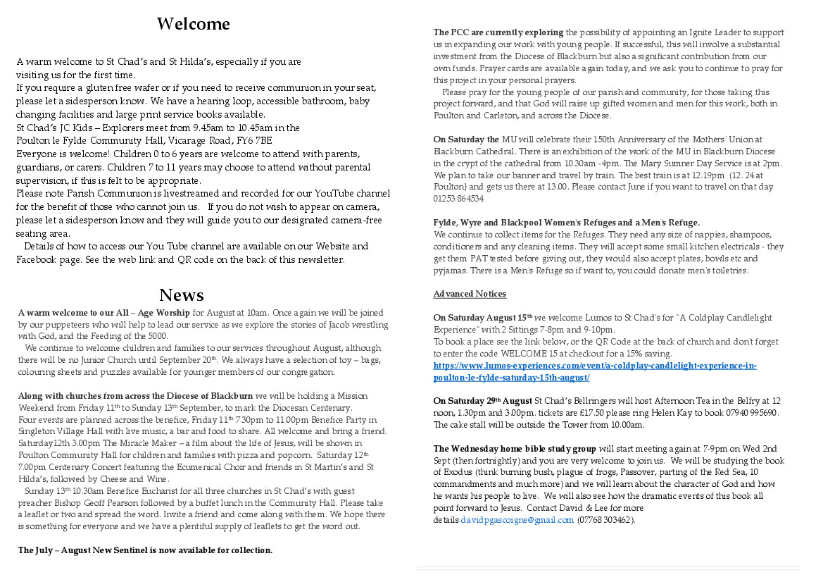 Newsletter August 2